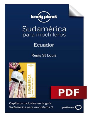 cover image of Sudamérica para mochileros 3. Ecuador